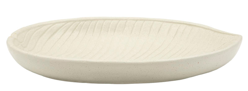 Plateau décoratif rond en résine blanche – Design moderne Stons