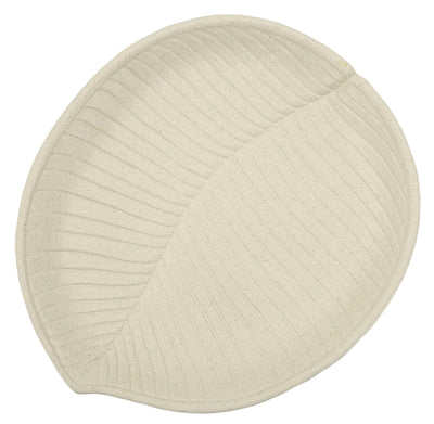 Plateau décoratif rond en résine blanche – Design moderne Stons