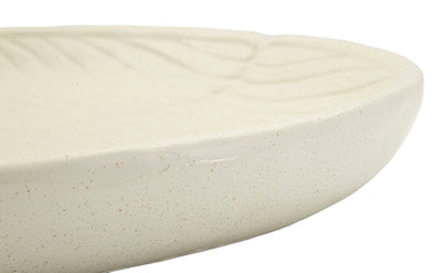 Plateau décoratif rond en résine blanche – Design moderne Stons