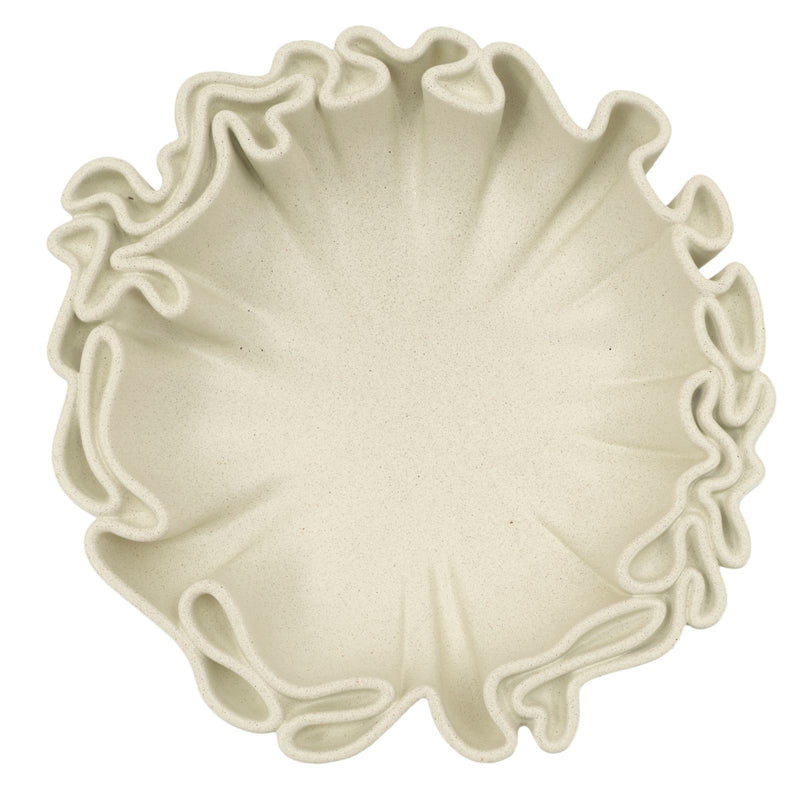 Bol décoratif en résine blanche – Collection Stons