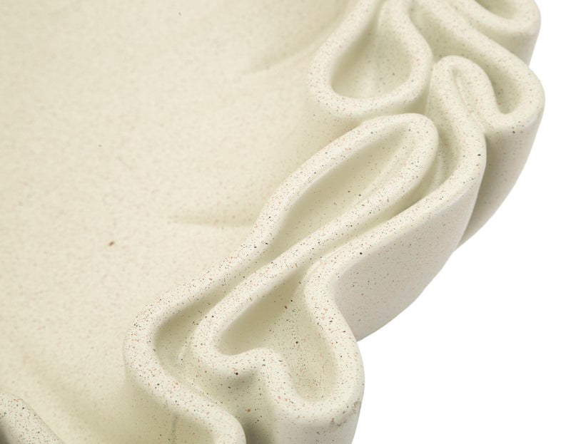 Bol décoratif en résine blanche – Collection Stons