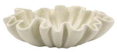 Bol décoratif en résine blanche – Style contemporain Stons