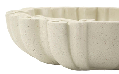 Bol décoratif en résine blanche – Collection Stons Modern