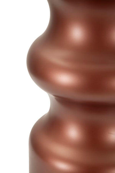 Lampe de table en bois brun avec abat-jour en tissu – Collection Rosenthal