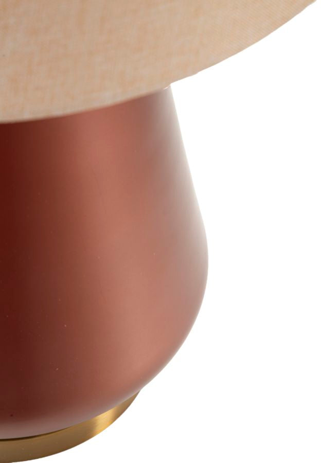 Lampe de table en bois marron avec abat-jour en tissu – Style moderne Rosenthal