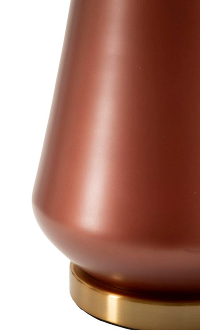 Lampe de table en bois marron avec abat-jour en tissu – Style moderne Rosenthal