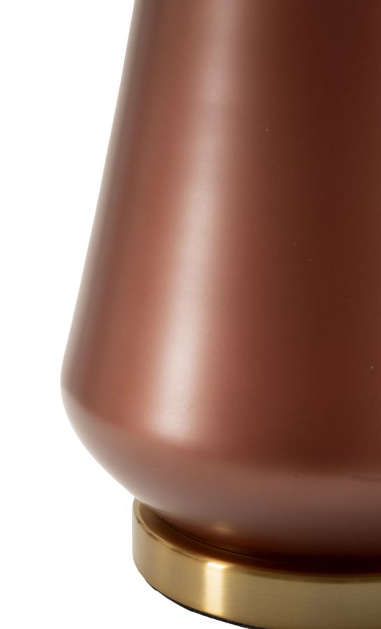 Lampe de table en bois marron avec abat-jour en tissu – Style moderne Rosenthal