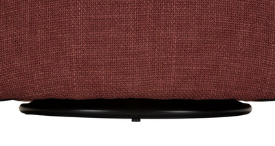 Fauteuil pivotant en velours bordeaux – Fauteuil d'appoint moderne Siena