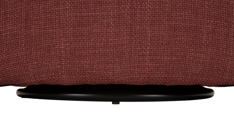 Fauteuil pivotant en velours bordeaux – Fauteuil d&