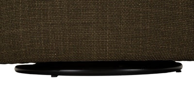 Fauteuil pivotant en velours vert – Fauteuil d'appoint moderne Siena