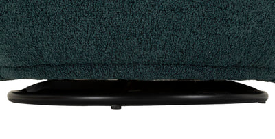 Fauteuil pivotant rembourré bleu – Fauteuil d'appoint Torino Otanio