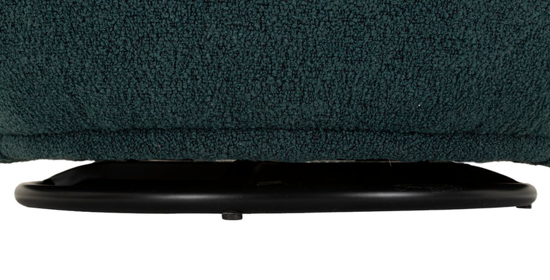 Fauteuil pivotant rembourré bleu – Fauteuil d&