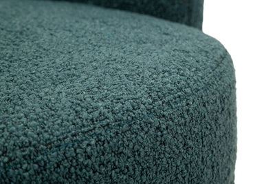 Fauteuil pivotant rembourré bleu – Fauteuil d'appoint Torino Otanio