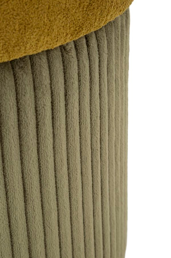 Lot de 2 poufs de rangement en velours vert – Aspen Contemporary Design