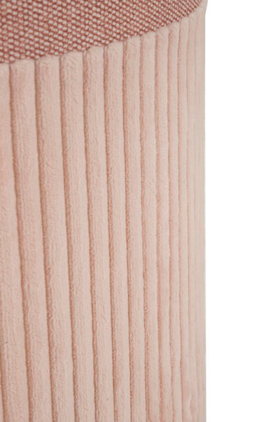 Lot de 3 poufs de rangement rembourrés roses – Collection Curtain Box