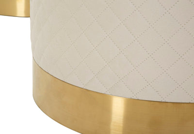 Lot de 3 poufs de rangement rembourrés – Display Shop Modern Design