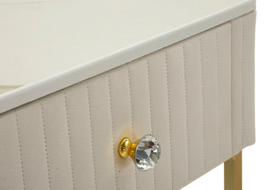 Lot de 2 tables hautes carrées avec piètement doré – Collection Wedding