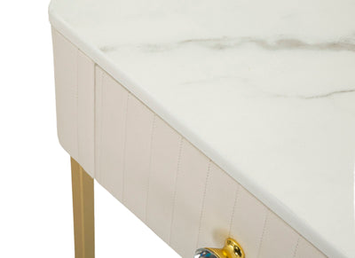 Lot de 2 tables hautes carrées avec piètement doré – Collection Wedding