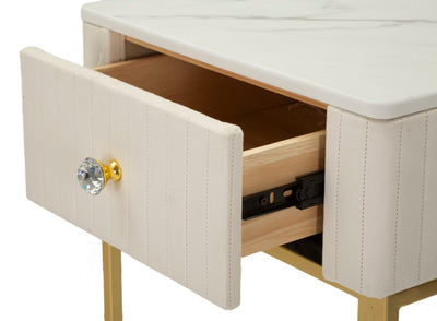 Lot de 2 tables hautes carrées avec piètement doré – Collection Wedding