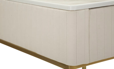 Lot de 2 tables hautes carrées avec piètement doré – Collection Wedding