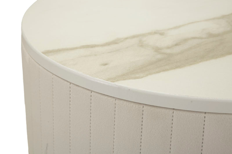 Lot de 2 tables hautes rondes avec piètement doré – Collection Wedding