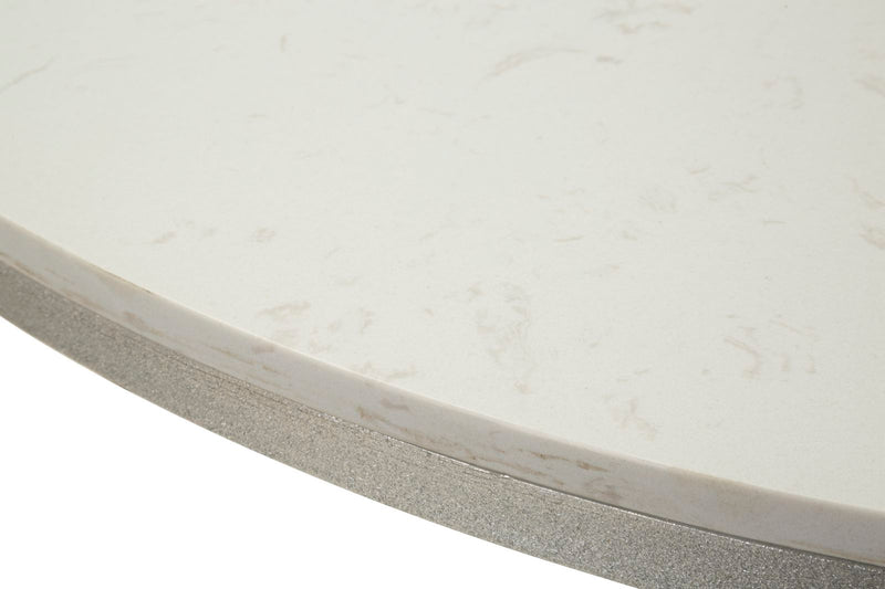 Table à manger ronde avec piètement doré – Istanbul Elegant Design