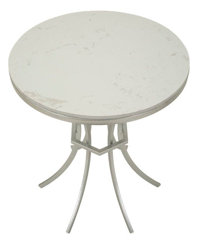 Table d'appoint ronde avec piètement doré – Istanbul Modern Accent