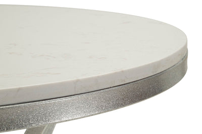 Table d'appoint ronde avec piètement doré – Istanbul Modern Accent