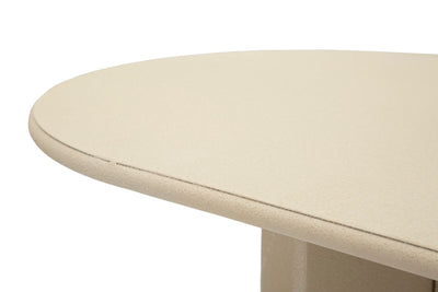 Console beige avec piètement sculptural – Entrée moderne Dune