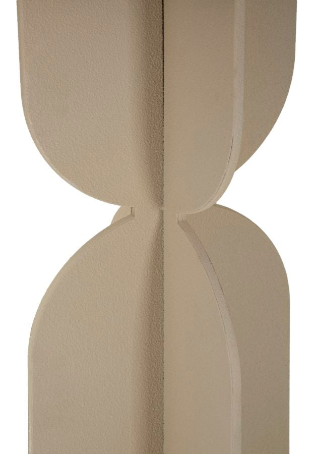 Console beige avec piètement sculptural – Entrée moderne Dune