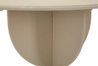 Table d'appoint ronde beige avec base sculpturale – Dune Modern Design