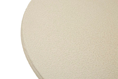 Table d'appoint ronde beige avec base sculpturale – Dune Modern Design