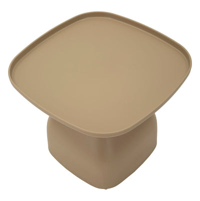 Table basse ronde grise avec piètement sculptural – Gea Modern Accent