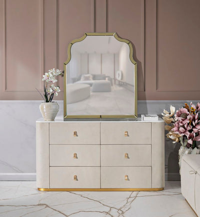 Coiffeuse en bois avec miroir – Table de maquillage Beauty