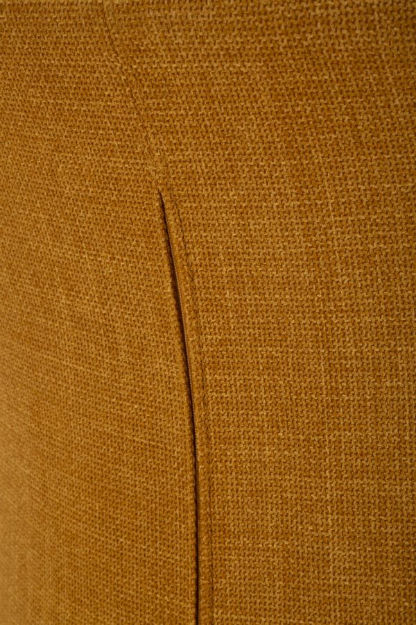 Fauteuil pivotant en velours jaune – Fauteuil d&