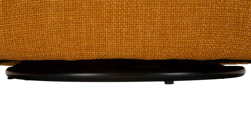 Fauteuil pivotant en velours jaune – Fauteuil d&