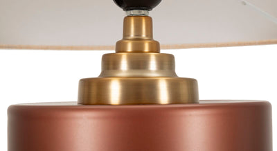 Lampe de table en bois beige avec abat-jour en tissu – Collection Rosenthal