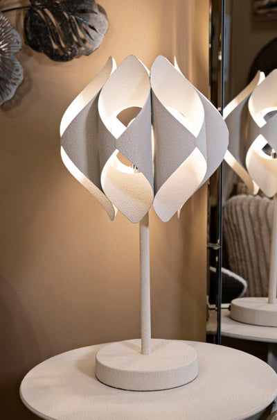 Lampe de table décorative beige avec structure unique – Space Modern Design