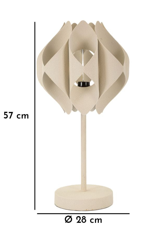 Lampe de table décorative beige avec structure unique – Space Modern Design
