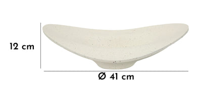 Plateau décoratif en résine blanche – Accent contemporain élégant