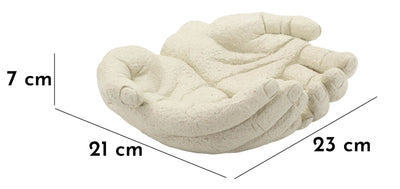 Bol décoratif blanc en résine – Collection Stons