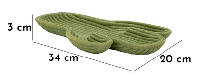 Plateau décoratif en résine verte – Cactus Modern Design