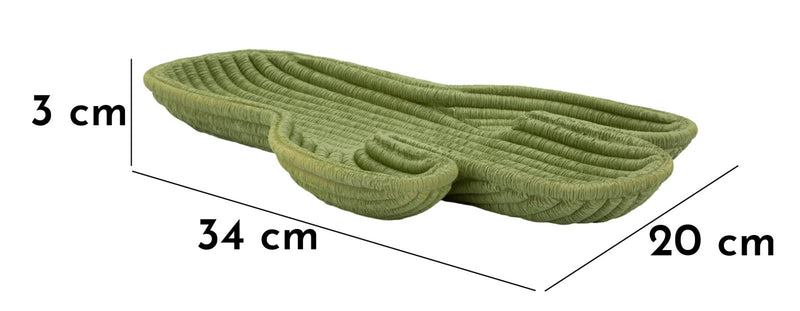 Plateau décoratif en résine verte – Cactus Modern Design