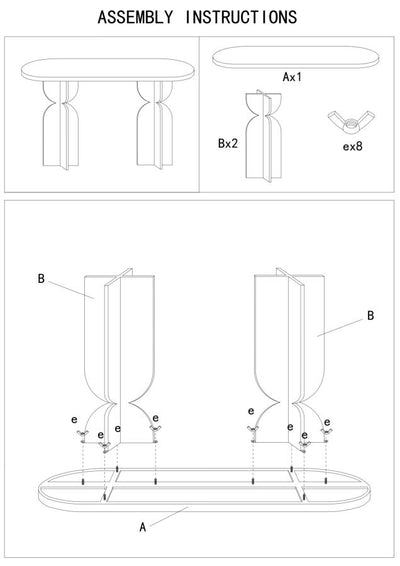 Console beige avec piètement sculptural – Entrée moderne Dune