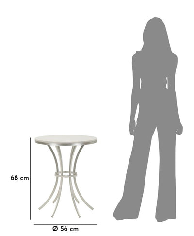 Table d'appoint ronde avec piètement doré – Istanbul Modern Accent