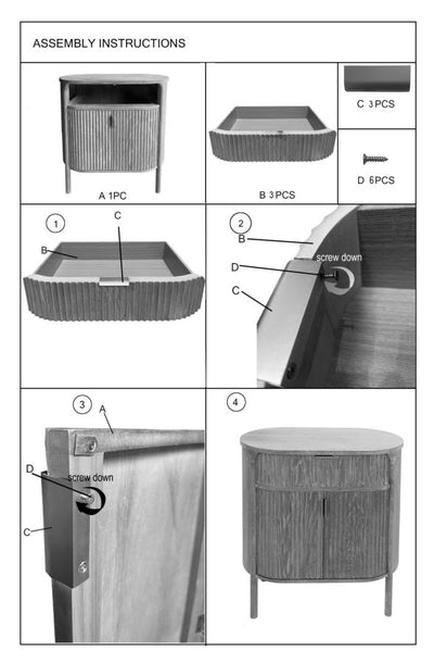Armoire en bois avec portes – Meuble de rangement Gothenburg