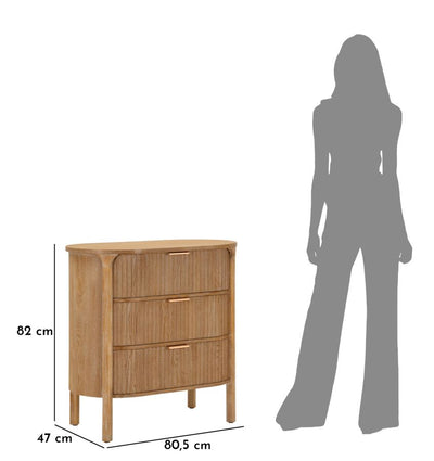 Commode en bois avec tiroirs – Collection chambre à coucher Gothenburg