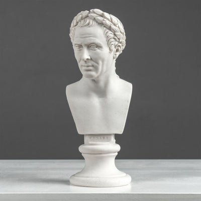 Buste Jules César – Avec couronne de laurier de victoire