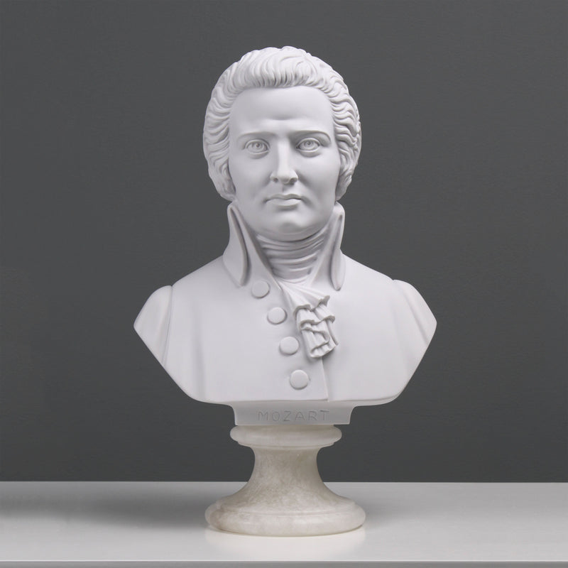 Buste de Mozart - sculpture en marbre
