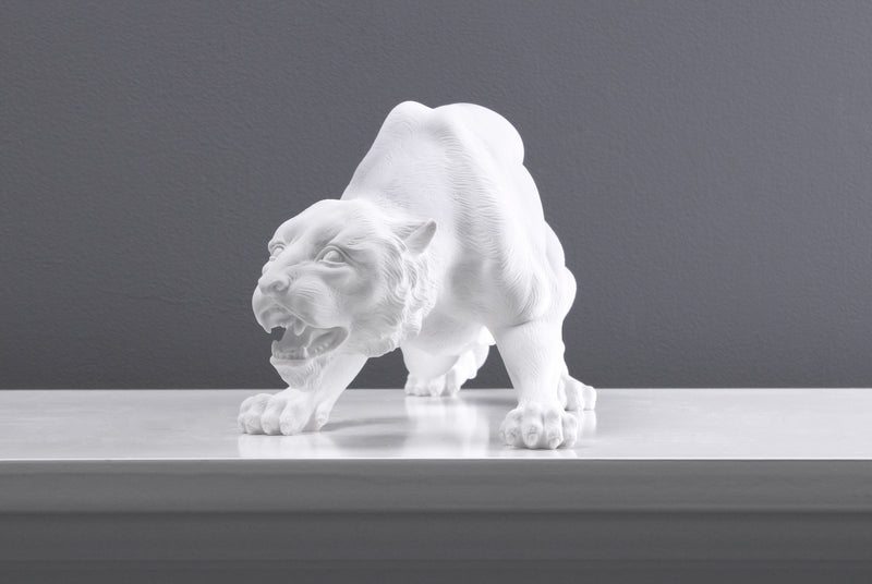 Statue Tigre - sculpture en marbre